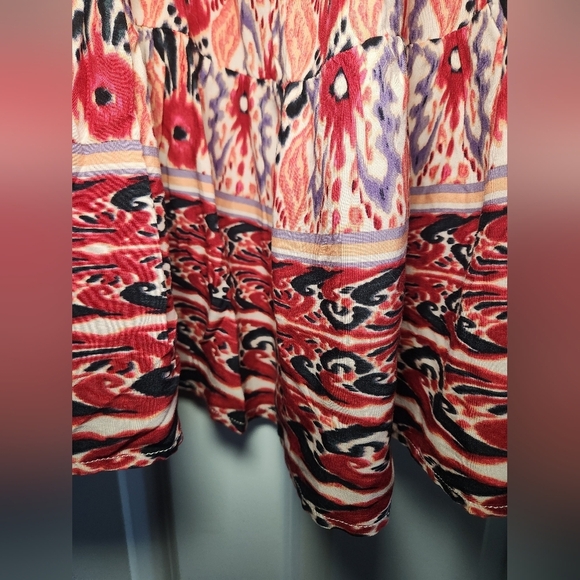 BeachLunchLounge NEW Skylar Paisley Floral Sundress Coral Red  NWT Womens Small - Picture 4 of 10